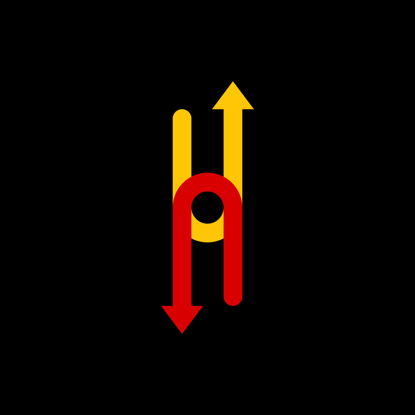 Logomark for a fictional news-making brand called UnderNews